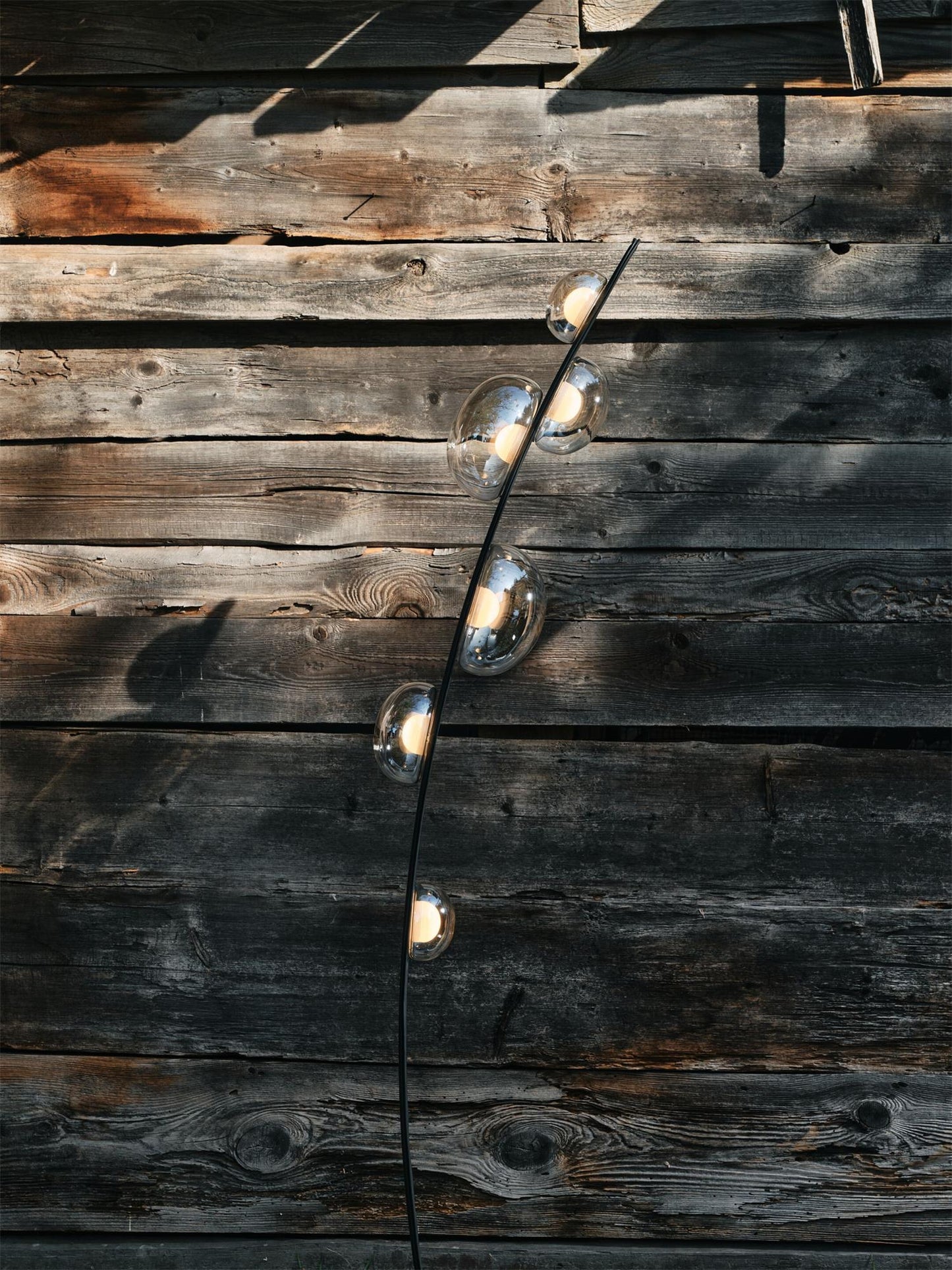 Bubbles Glass Floor Lamp with Integrated LED Warm Light