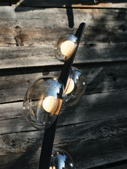 Bubbles Glass Floor Lamp with Integrated LED Warm Light