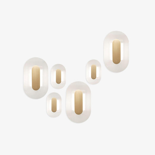 Button Wall Lamp - Modern LED Brass Design, Indoor Lighting