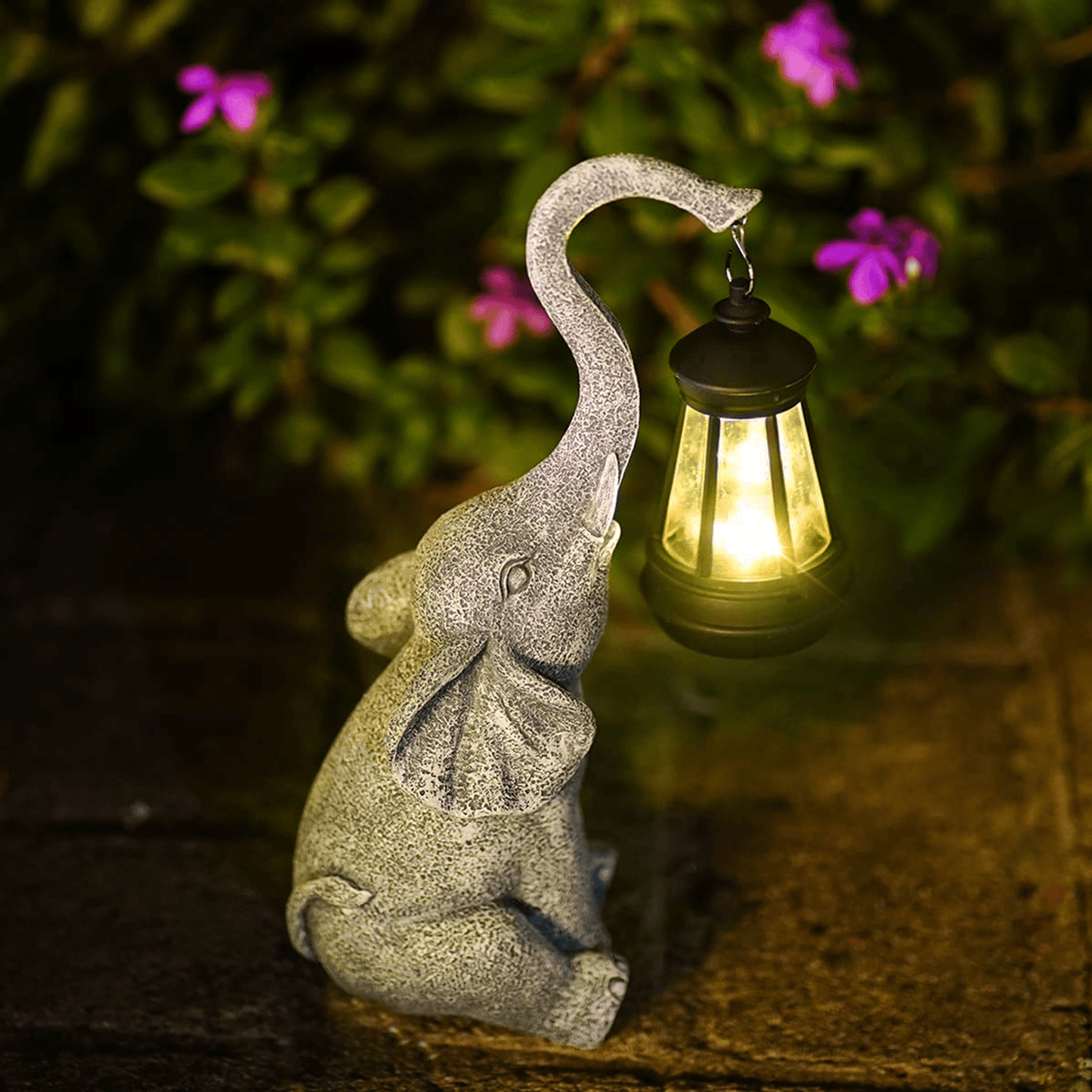 Gentle™ Solar Elephant Garden Lamp - LED Outdoor Lighting