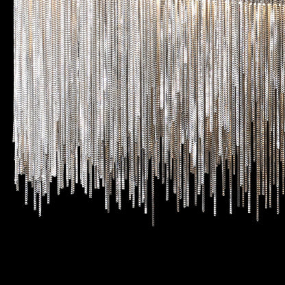 Cadena Tassel Wall Lamp with LED, Gold & Chrome Finish