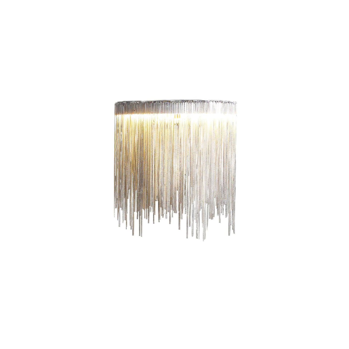 Cadena Tassel Wall Lamp with LED, Gold & Chrome Finish
