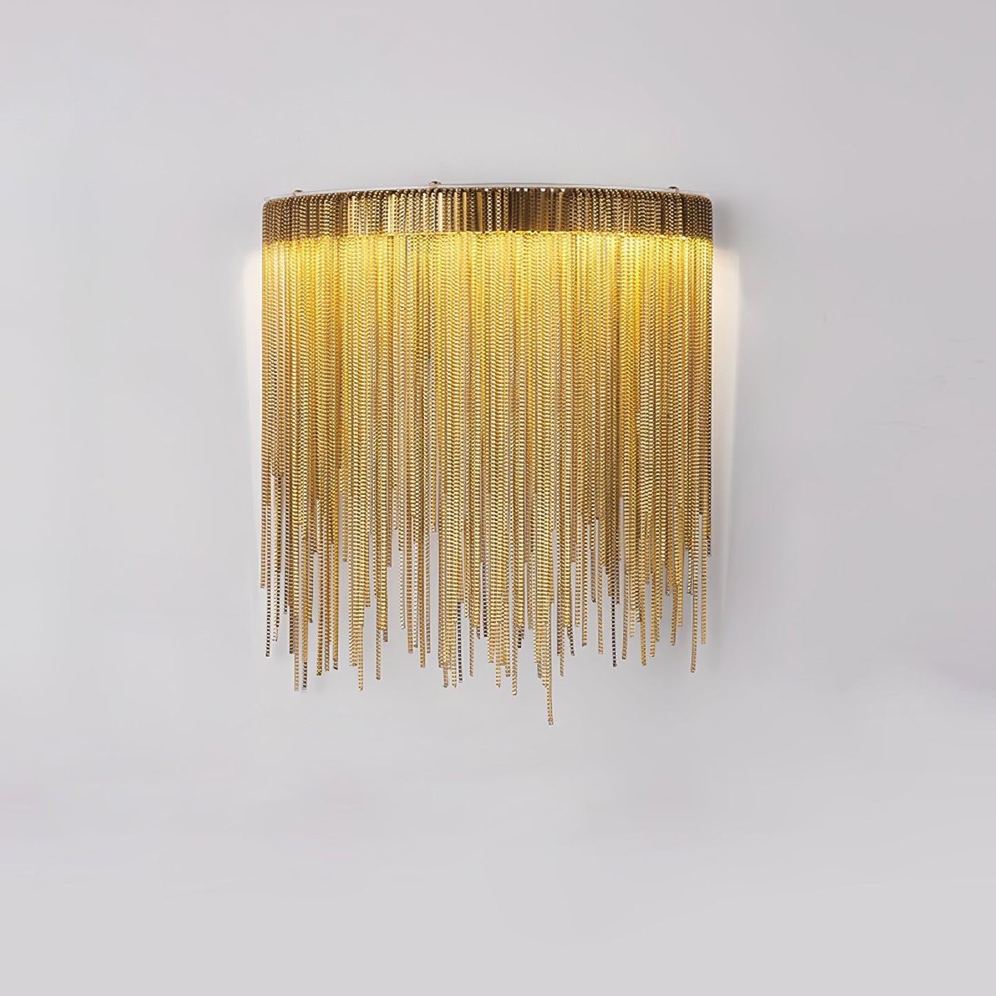 Cadena Tassel Wall Lamp with LED, Gold & Chrome Finish