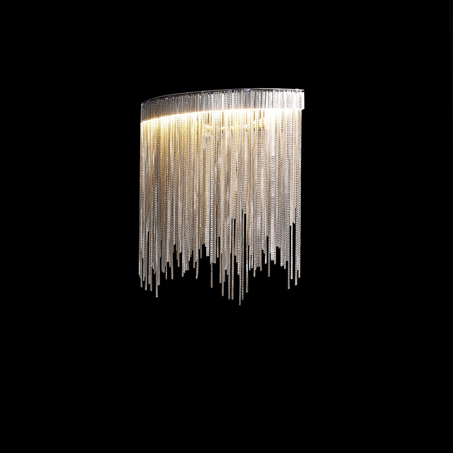 Cadena Tassel Wall Lamp with LED, Gold & Chrome Finish