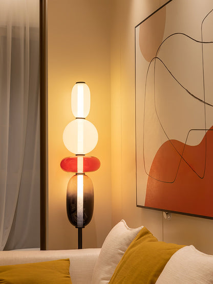 Candied Glass Floor Light with Integrated LED - Indoor Lamp