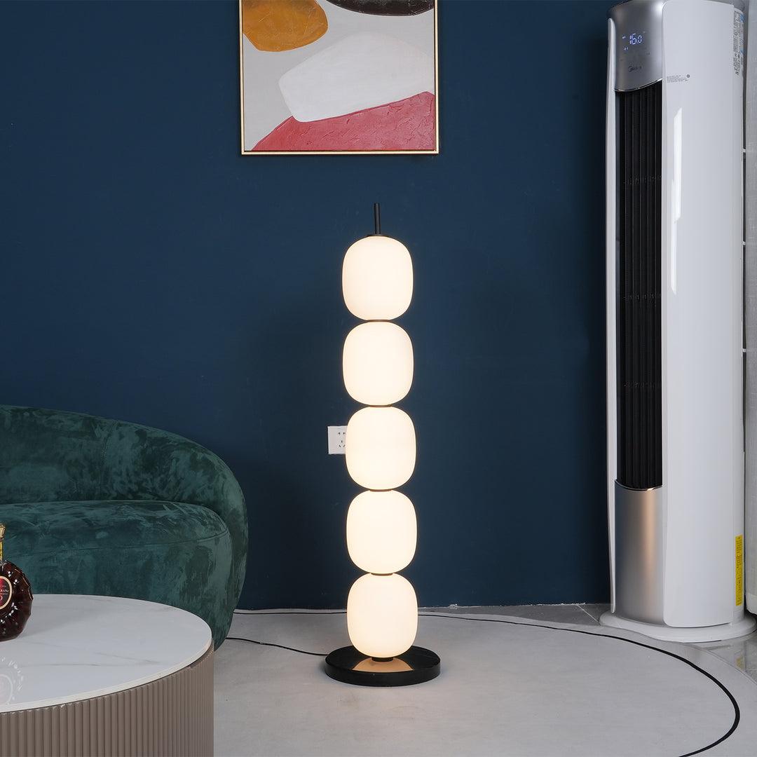 Candied Haws Floor Lamp with LED Light and Marble Base