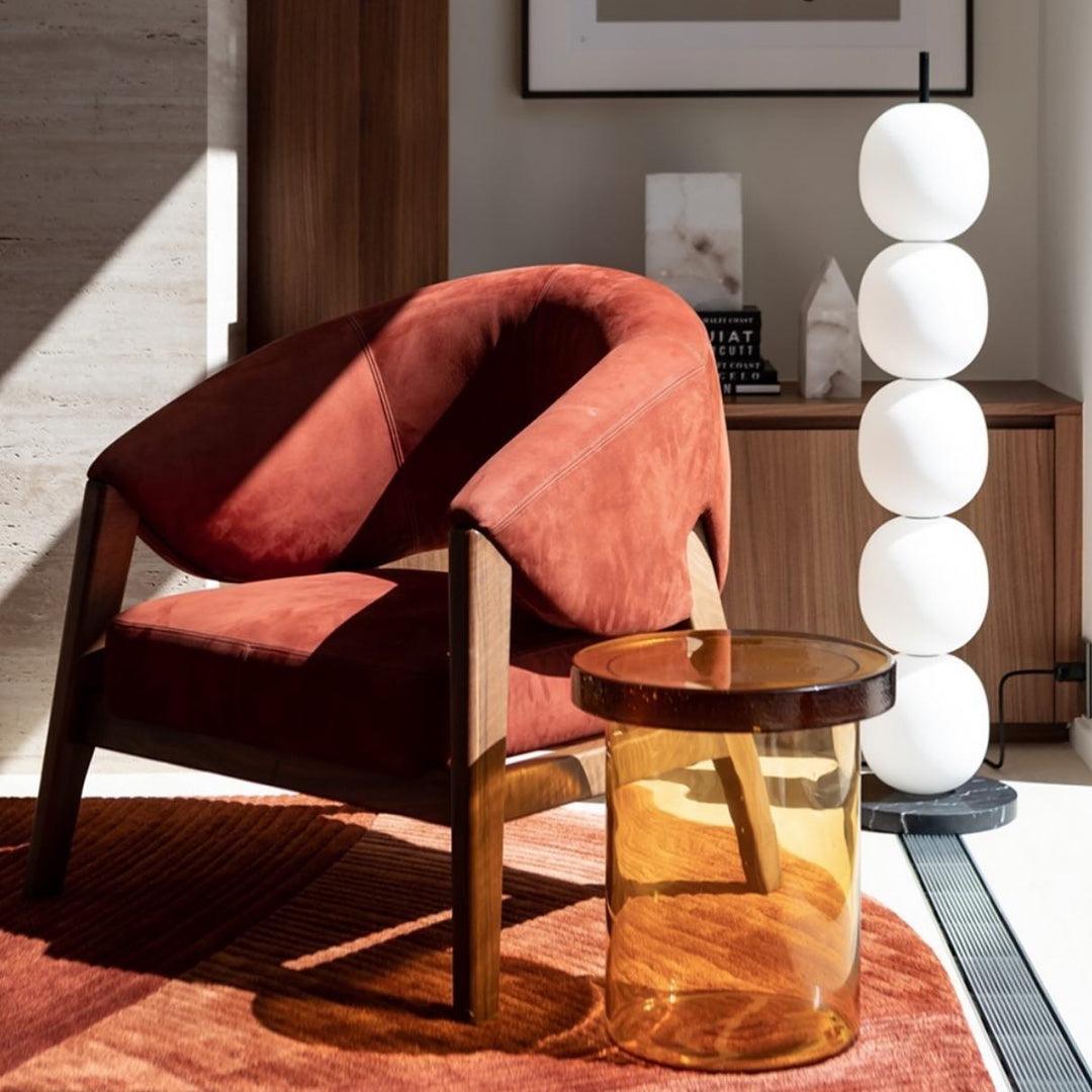 Candied Haws Floor Lamp with LED Light and Marble Base