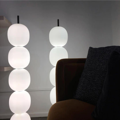 Candied Haws Floor Lamp with LED Light and Marble Base