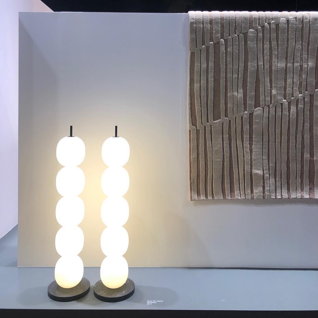 Candied Haws Floor Lamp with LED Light and Marble Base