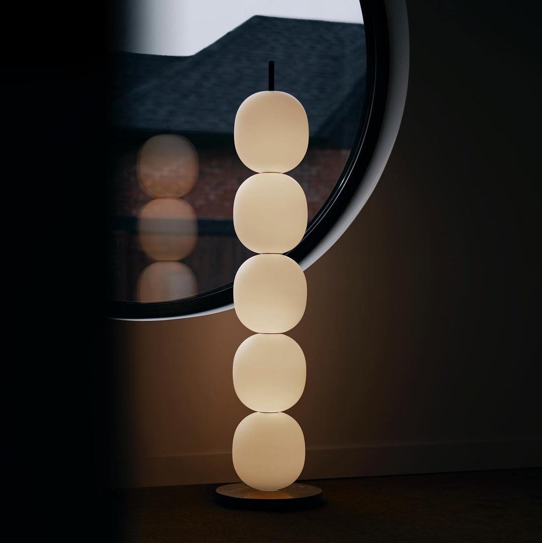 Candied Haws Floor Lamp with LED Light and Marble Base