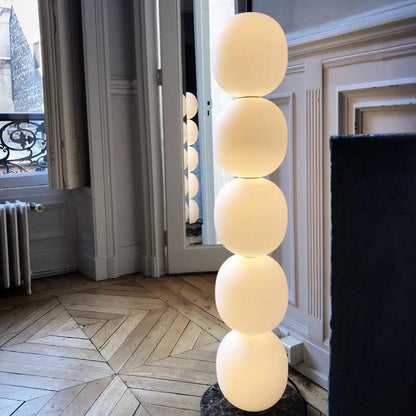 Candied Haws Floor Lamp with LED Light and Marble Base