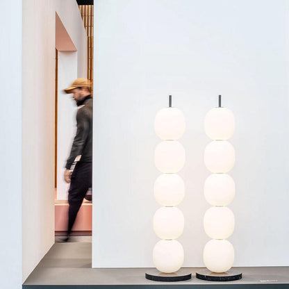 Candied Haws Floor Lamp with LED Light and Marble Base