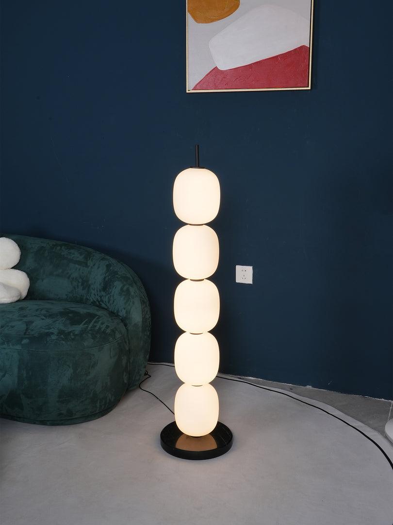 Candied Haws Floor Lamp with LED Light and Marble Base