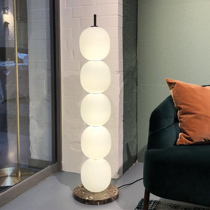 Candied Haws Floor Lamp with LED Light and Marble Base