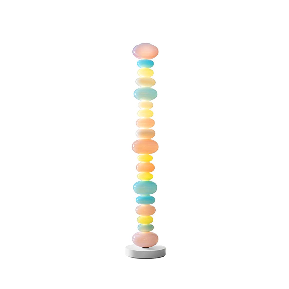 Candy Floor Lamp with Multicolor Glass and LED Light