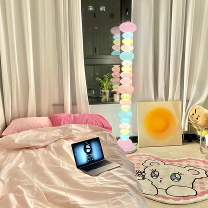 Candy Floor Lamp with Multicolor Glass and LED Light