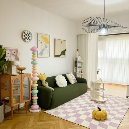 Candy Floor Lamp with Multicolor Glass and LED Light