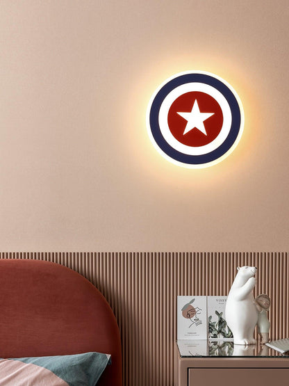 Captain Wall Lamp LED Light - Kids Room 3D Design