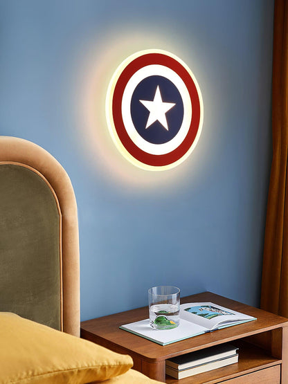 Captain Wall Lamp LED Light - Kids Room 3D Design