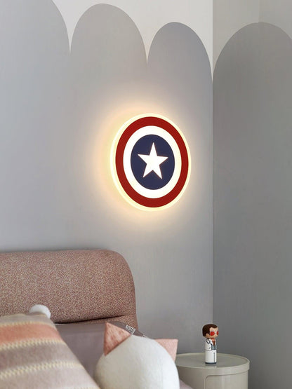 Captain Wall Lamp LED Light - Kids Room 3D Design