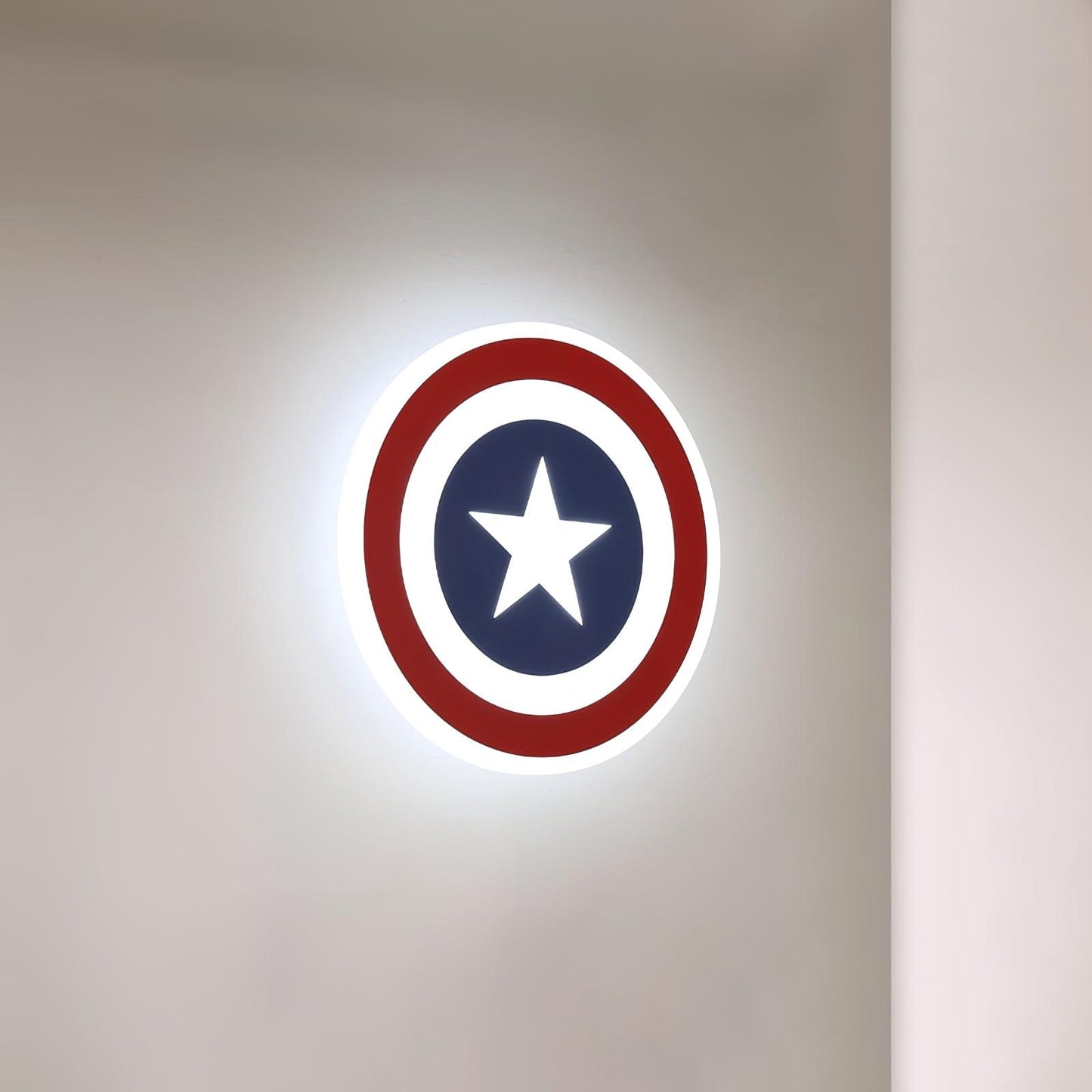 Captain Wall Lamp LED Light - Kids Room 3D Design