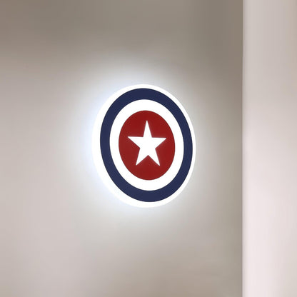 Captain Wall Lamp LED Light - Kids Room 3D Design