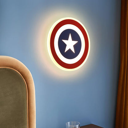 Captain Wall Lamp LED Light - Kids Room 3D Design