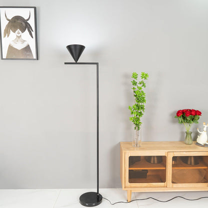 Captain Flint Floor Lamp with Marble Base and LED Light