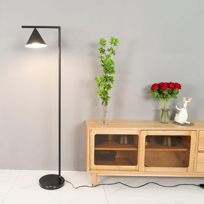 Captain Flint Floor Lamp with Marble Base and LED Light