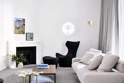 Captain Flint Floor Lamp with Marble Base and LED Light