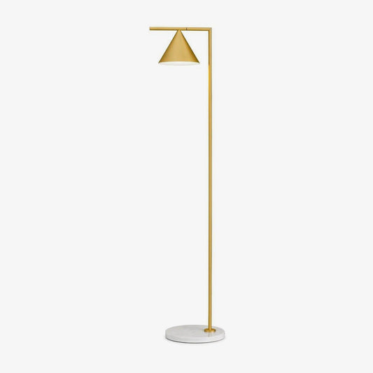 Captain Flint Floor Lamp with Marble Base and LED Light