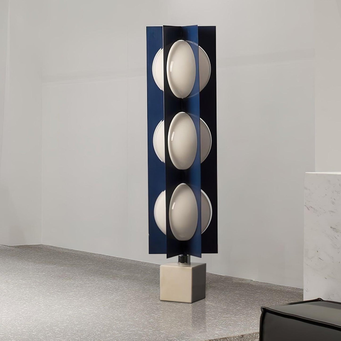 Blue Kleos Floor Lamp - Modern LED Lighting, Navy Design