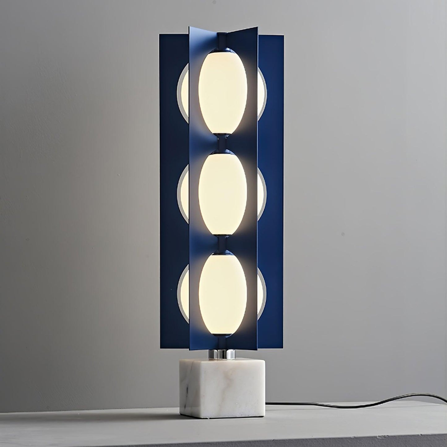 Blue Kleos Floor Lamp - Modern LED Lighting, Navy Design