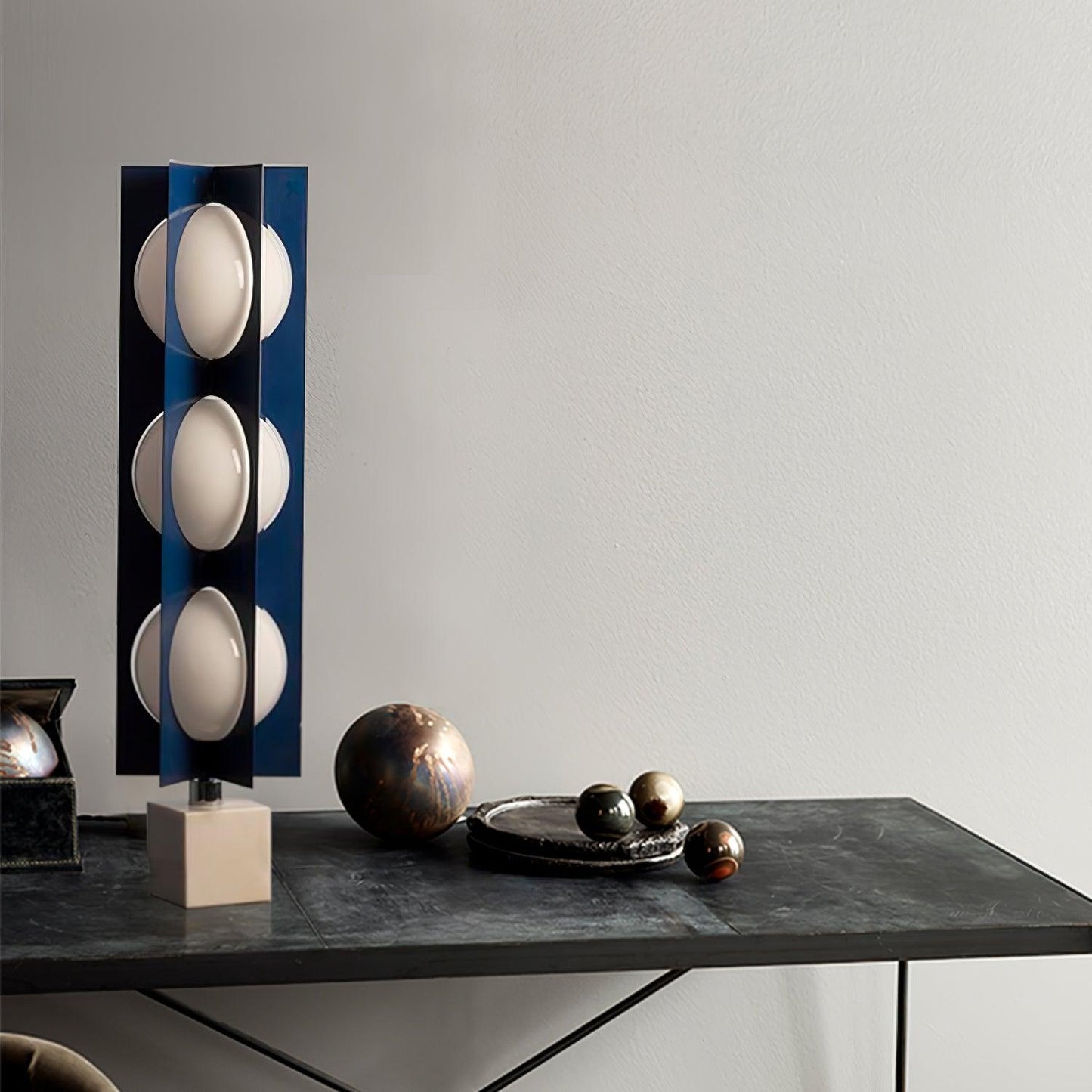 Blue Kleos Floor Lamp - Modern LED Lighting, Navy Design