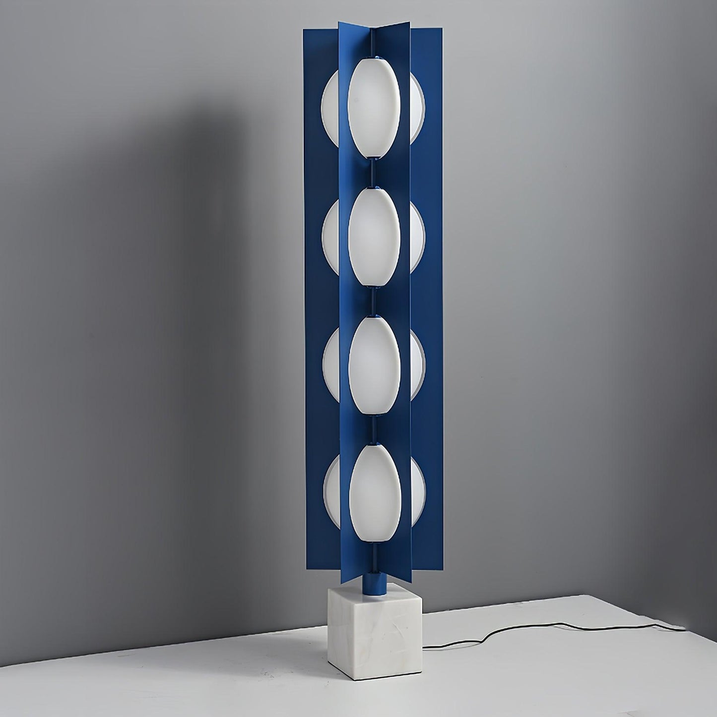 Blue Kleos Floor Lamp - Modern LED Lighting, Navy Design