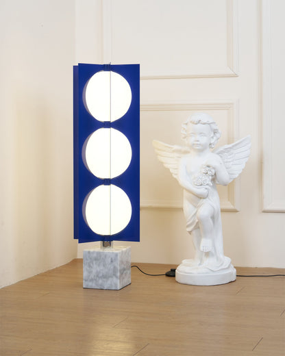 Blue Kleos Floor Lamp - Modern LED Lighting, Navy Design
