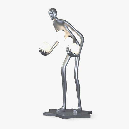 Celestial Guardian Sculpture Floor Lamp - LED Indoor Art Light