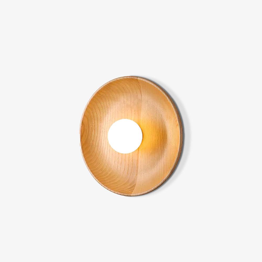 Centric Wall Lamp Set of 2 LED Indoor Lighting Wood Design