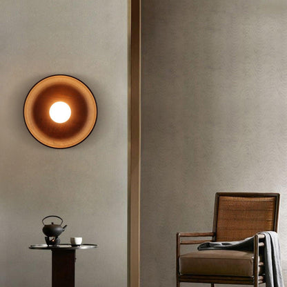 Centric Wall Lamp Set of 2 LED Indoor Lighting Wood Design