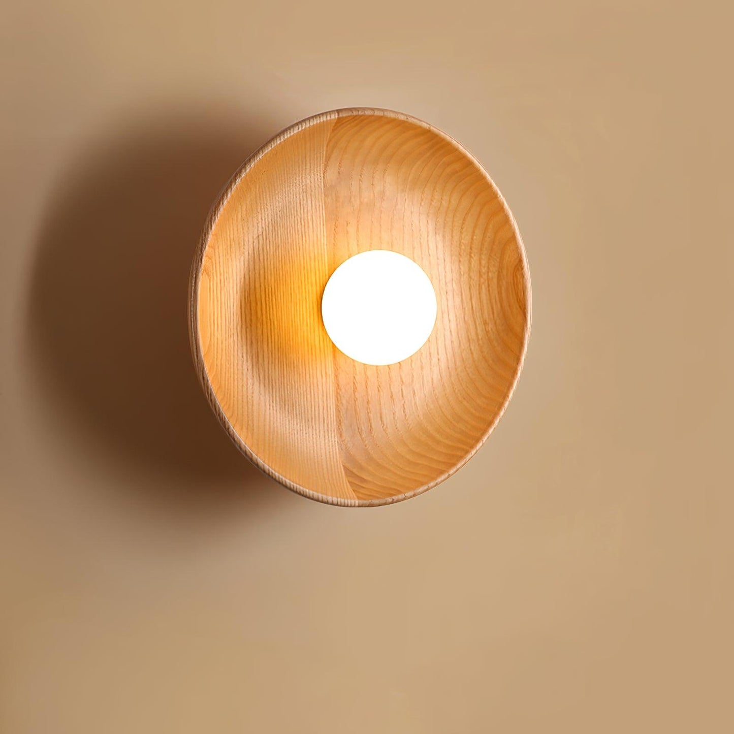 Centric Wall Lamp Set of 2 LED Indoor Lighting Wood Design