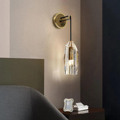 Chatelet Sconce Wall Light - Solid Brass & Crystal LED