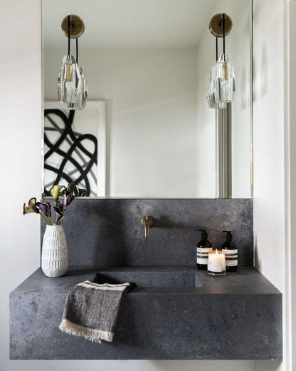 Chatelet Sconce Wall Light - Solid Brass & Crystal LED