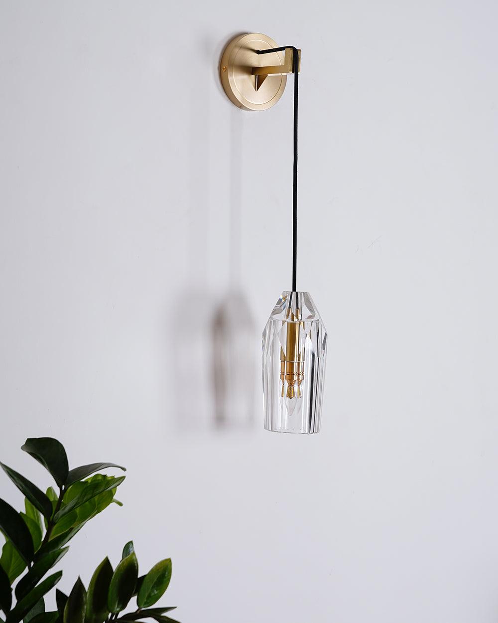 Chatelet Sconce Wall Light - Solid Brass & Crystal LED