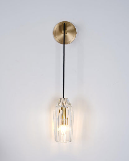 Chatelet Sconce Wall Light - Solid Brass & Crystal LED