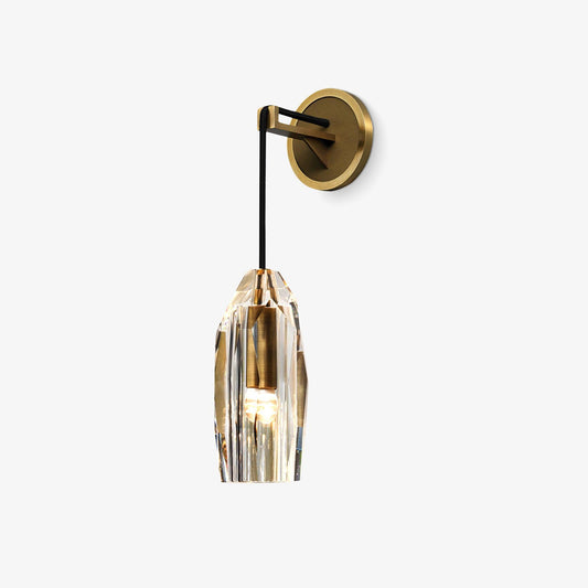 Chatelet Sconce Wall Light - Solid Brass & Crystal LED