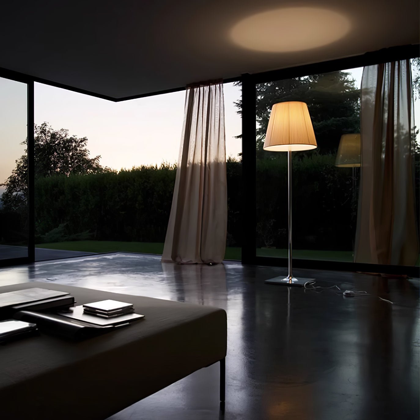Chrome Prism Floor Lamp - LED Indoor Lighting 160cm