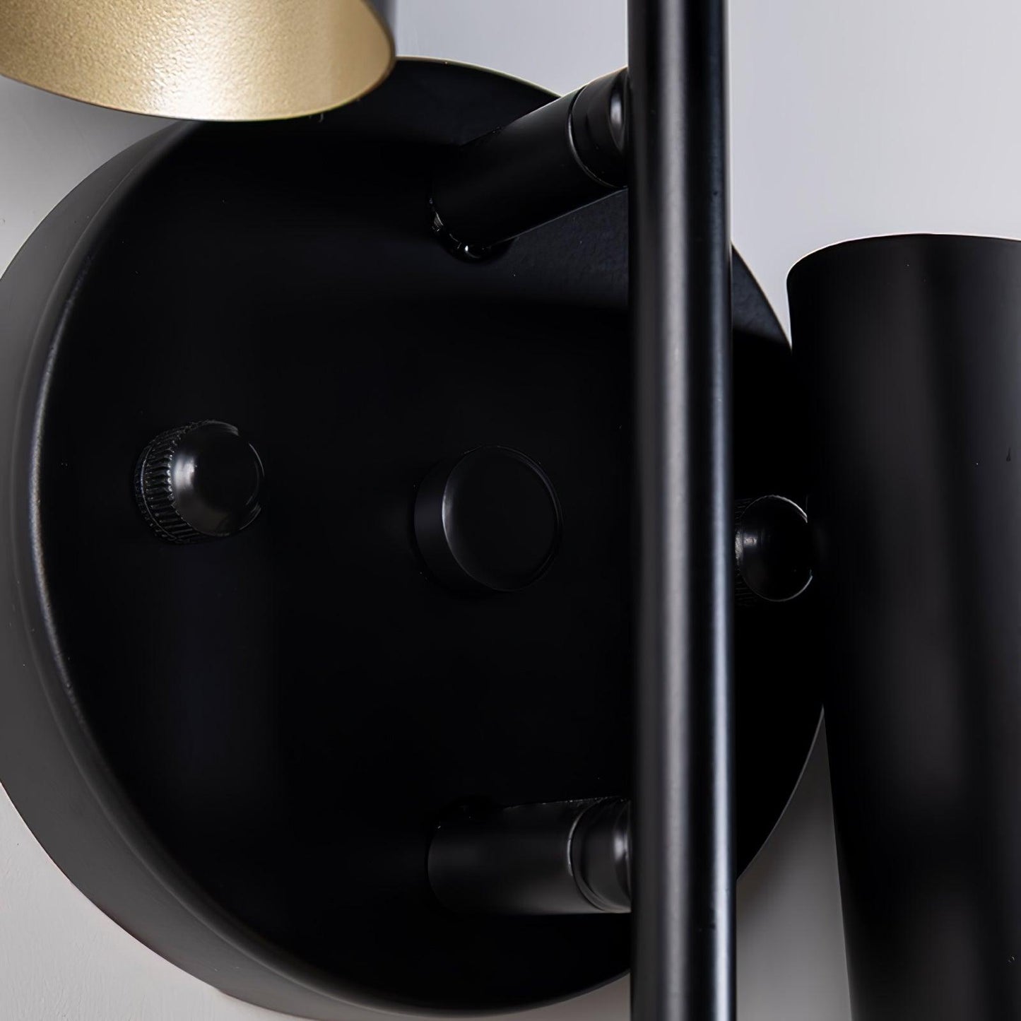 Cigale Double Sconce Wall Light - LED Metal, Black & Gold