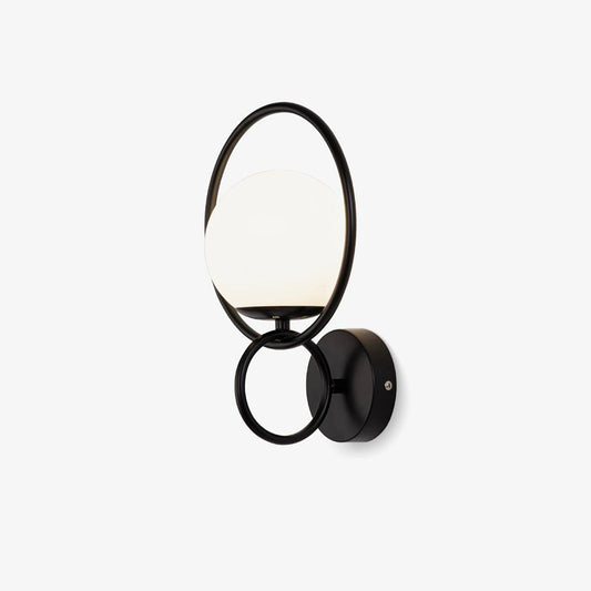 Circle Global Wall Lamp - Elegant Gold Metal LED Light