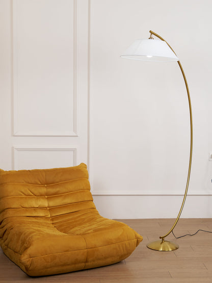 Circo Floor Lamp with White Shade - Elegant Indoor Lighting