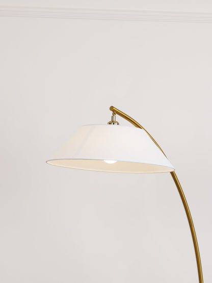 Circo Floor Lamp with White Shade - Elegant Indoor Lighting